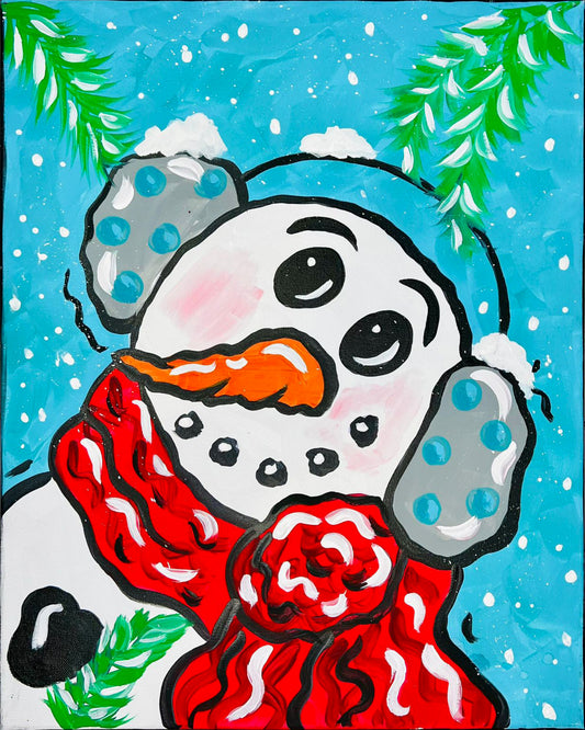 Baby It's Cold Outside Snowman 16X20